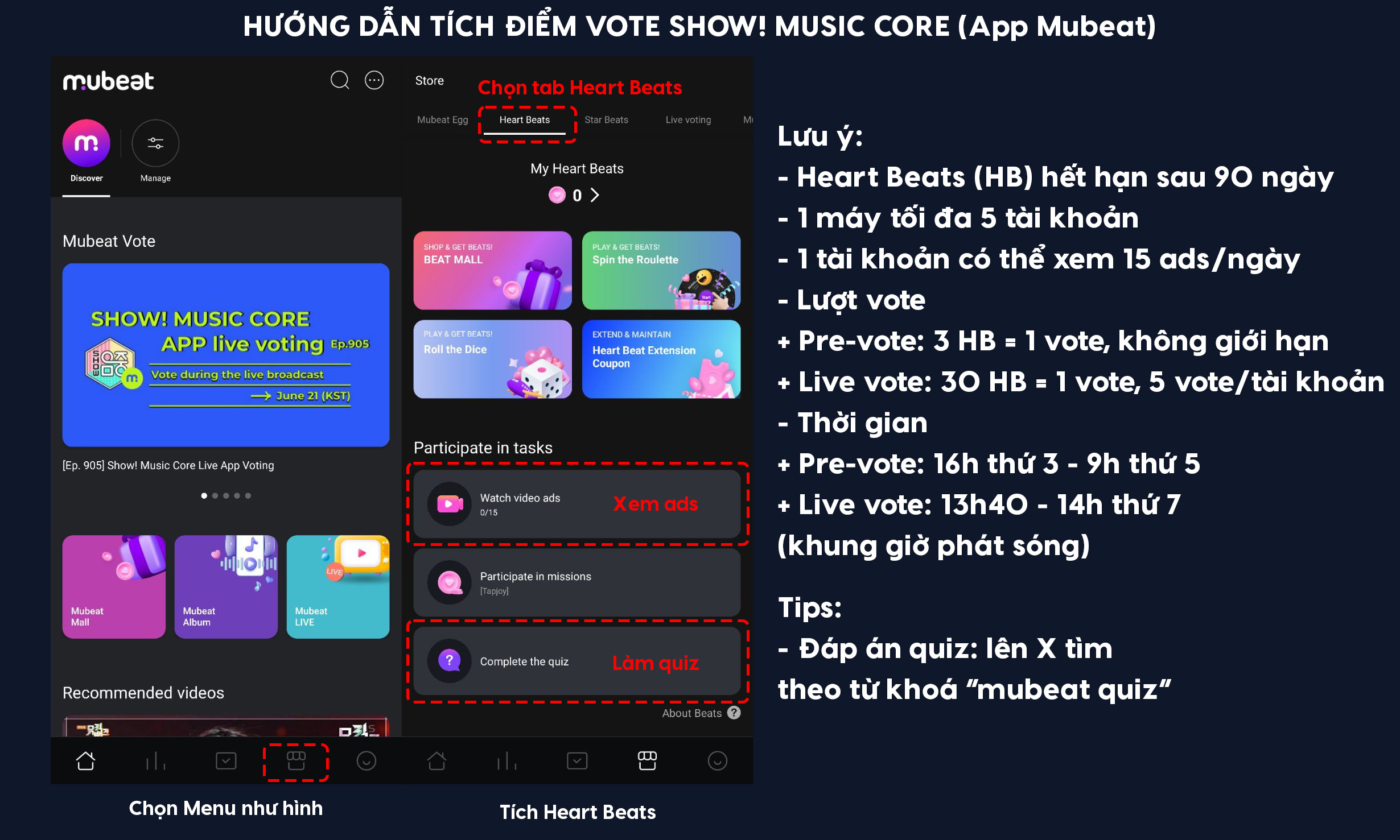Tích điểm vote IDOLCHAMP