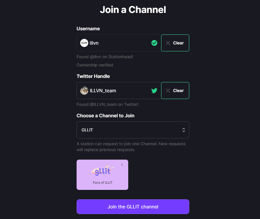 Stationhead Join a Channel